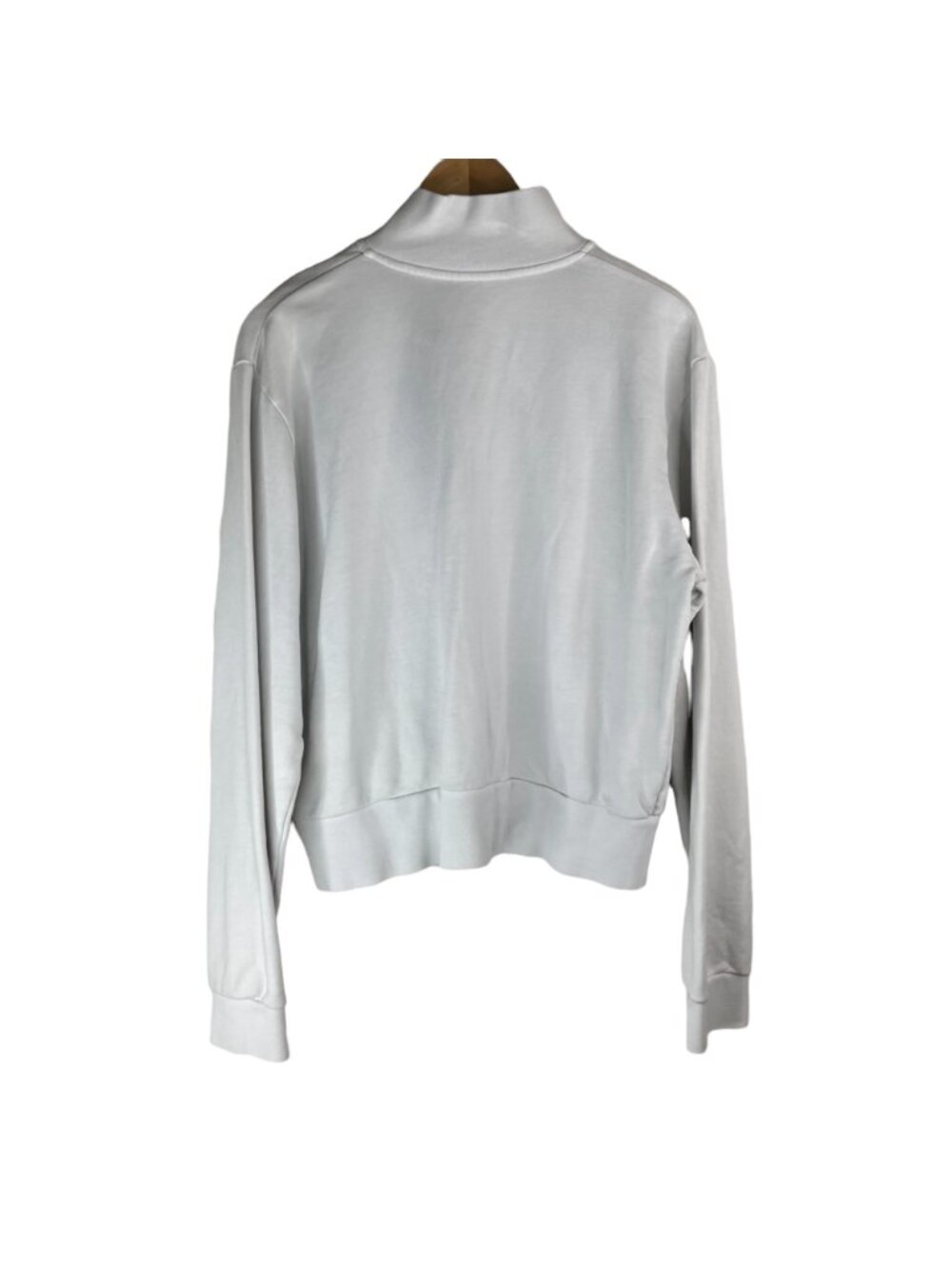 ZYIA Sweatshirt XXL Active Full Zip White Mock Neck Active Cottonn Yoga Gym - Picture 2 of 6